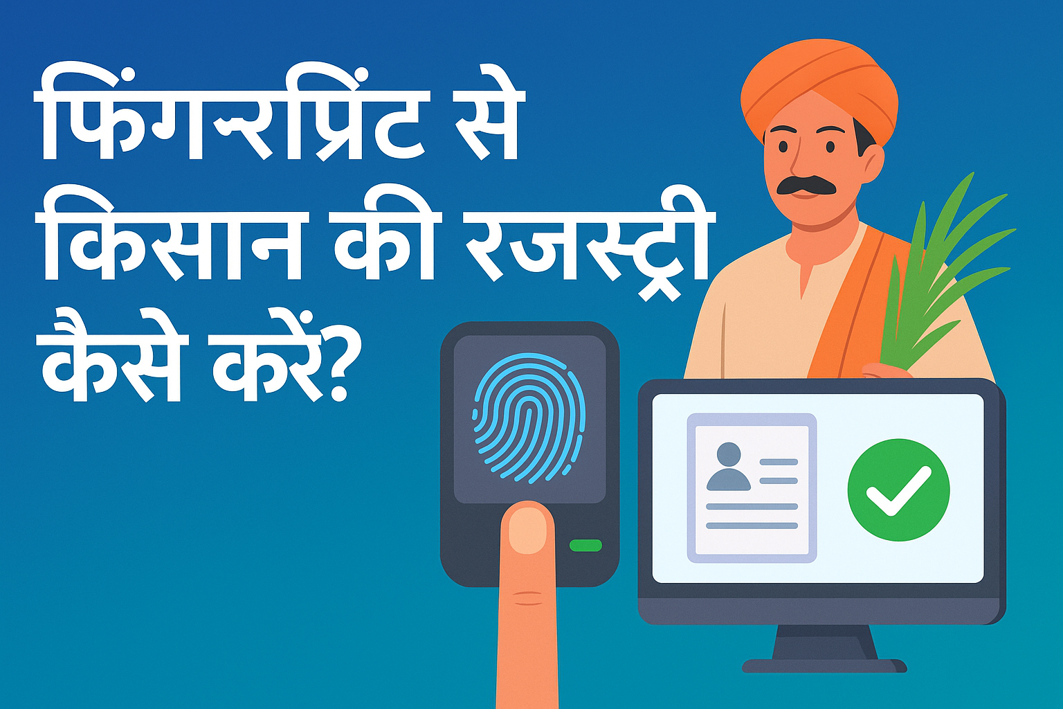 फिंगरप्रिंट से Farmer Registry ऑनलाइन कैसे करें?